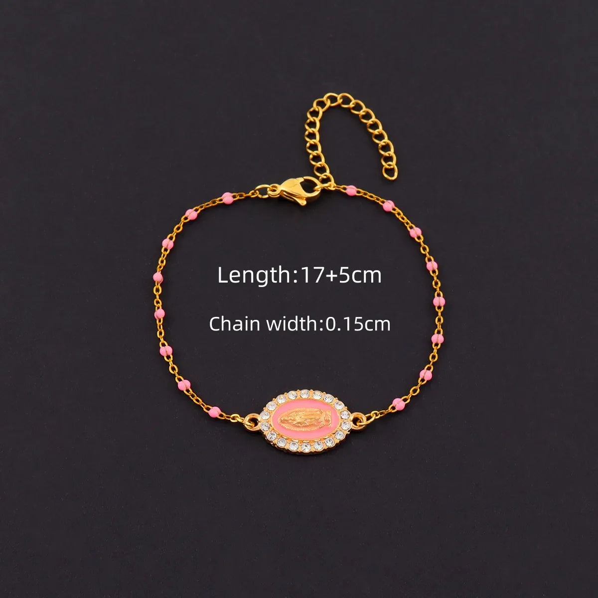 PULSERA VIRGENCITA PINK