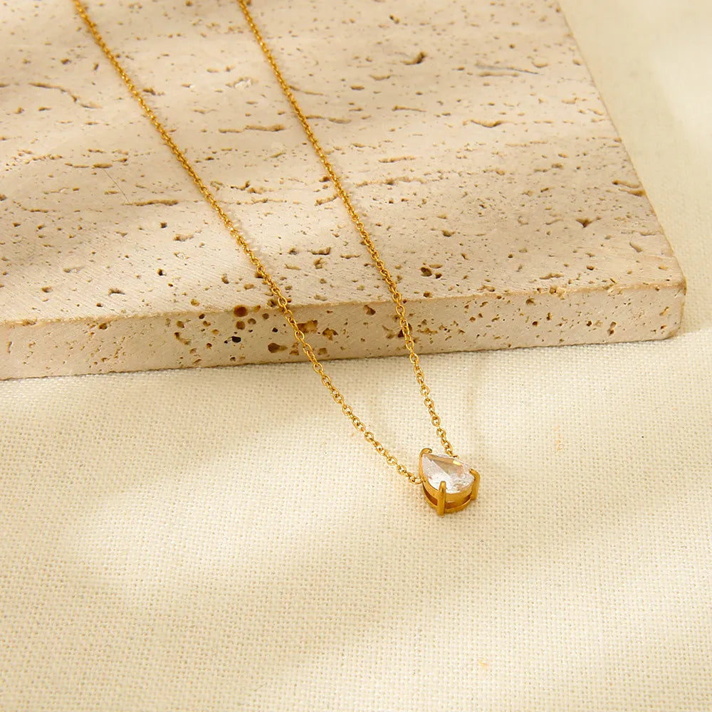 COLLAR DROP CUBIC GOLD PREMIUM