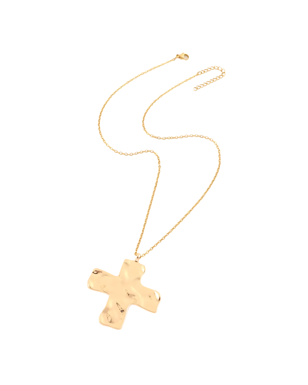 COLLAR CRUZ ARTESANAL GOLD