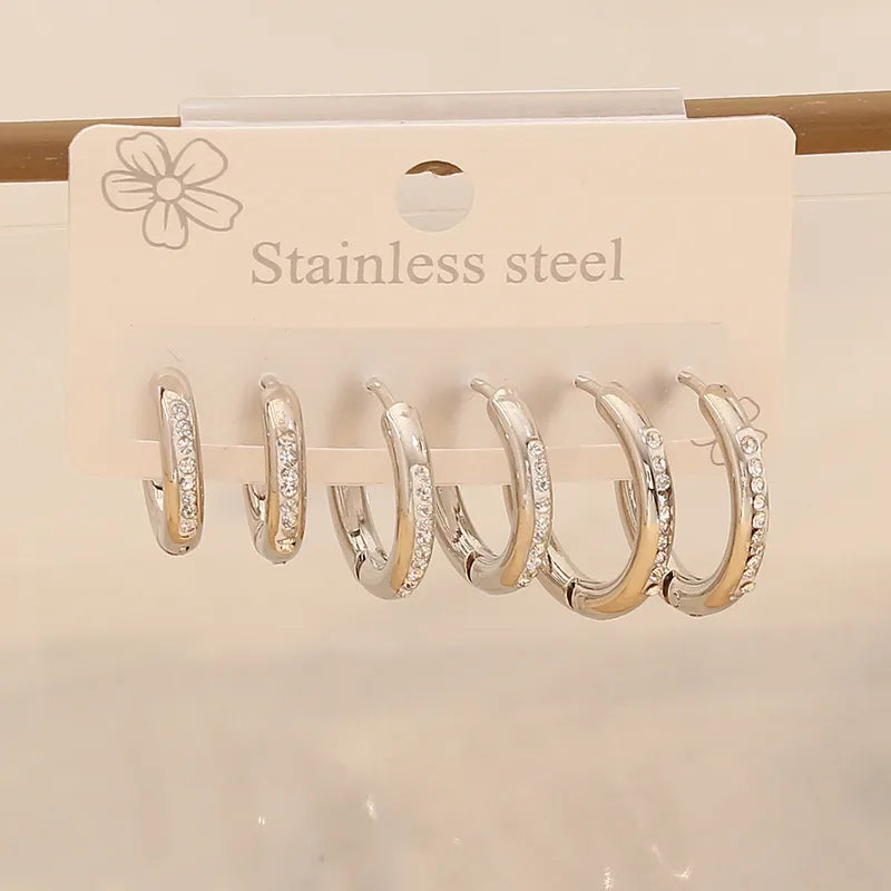 COMBO DE ARGOLLAS SHINY SILVER