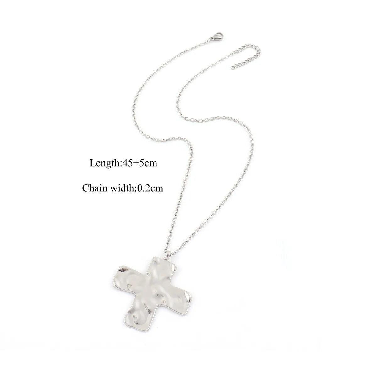 COLLAR CRUZ ARTESANAL SILVER