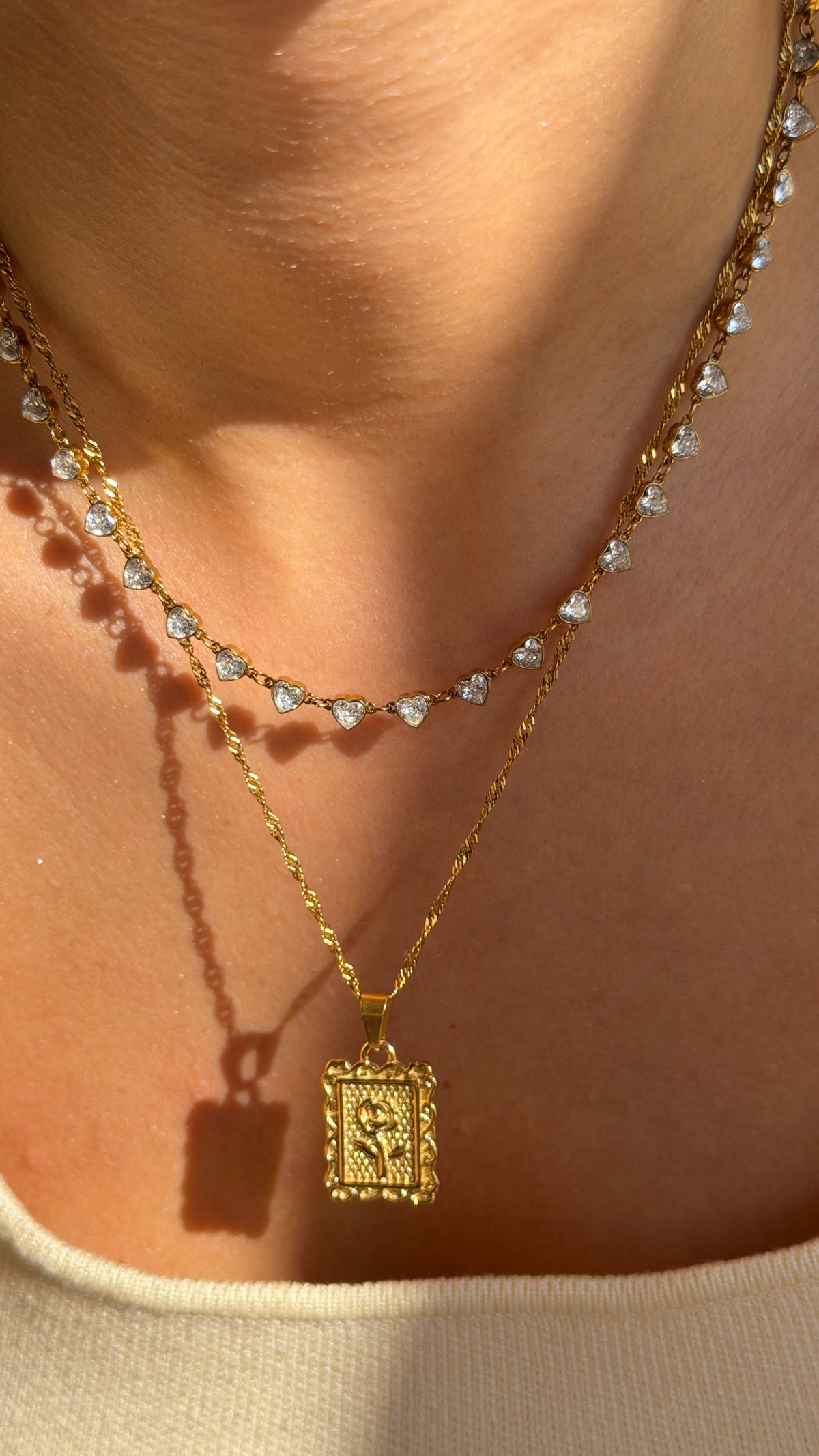 COLLAR ROSE VINTAGE