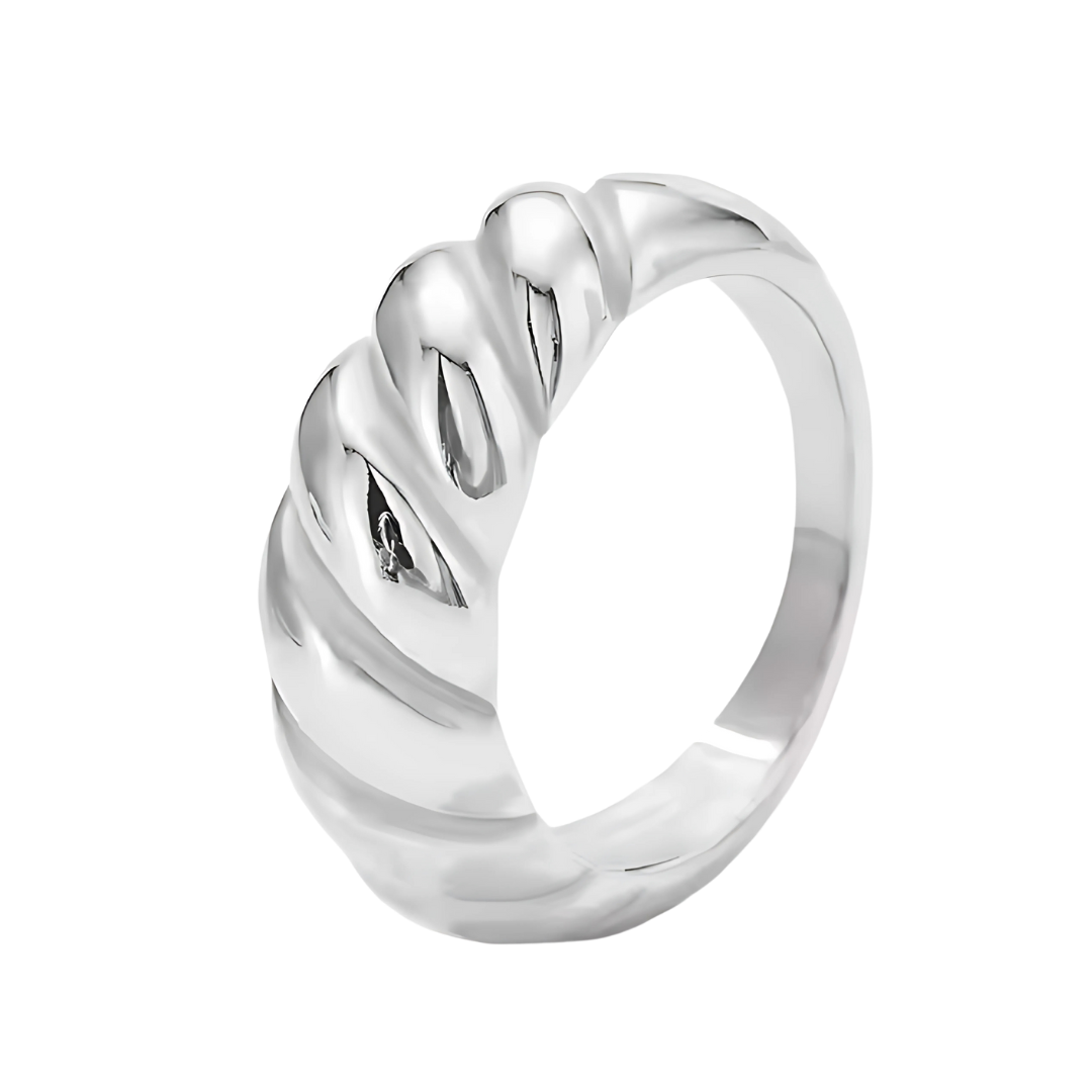 ANILLO CROISSANT SILVER