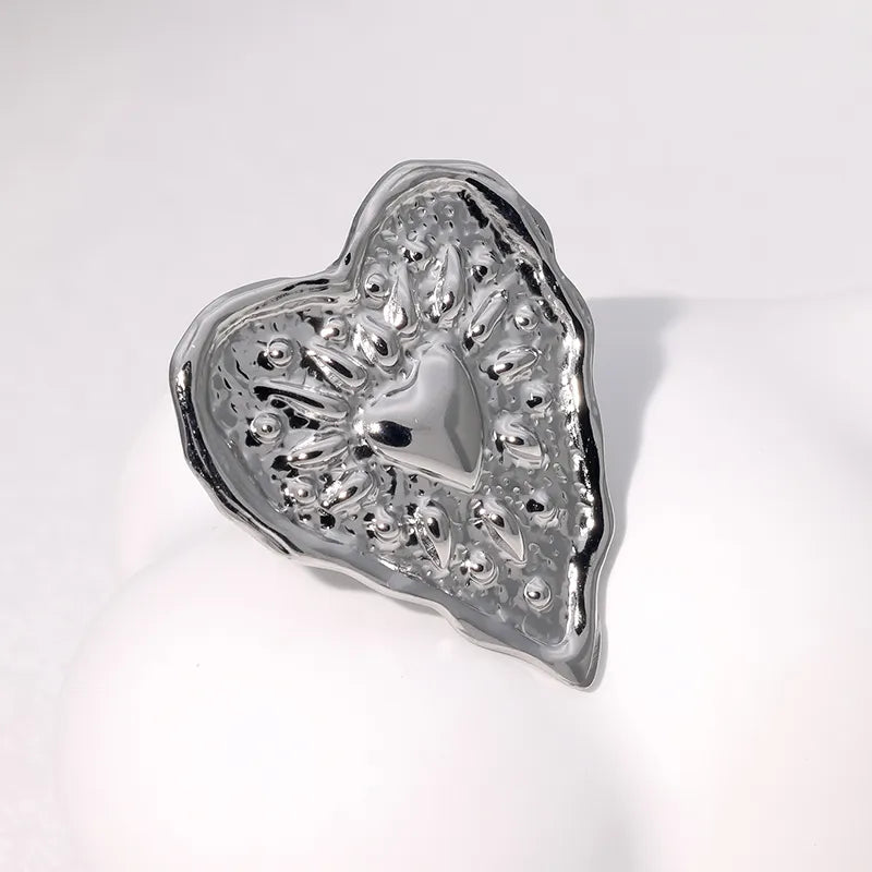 ANILLO HEART RETRO SILVER