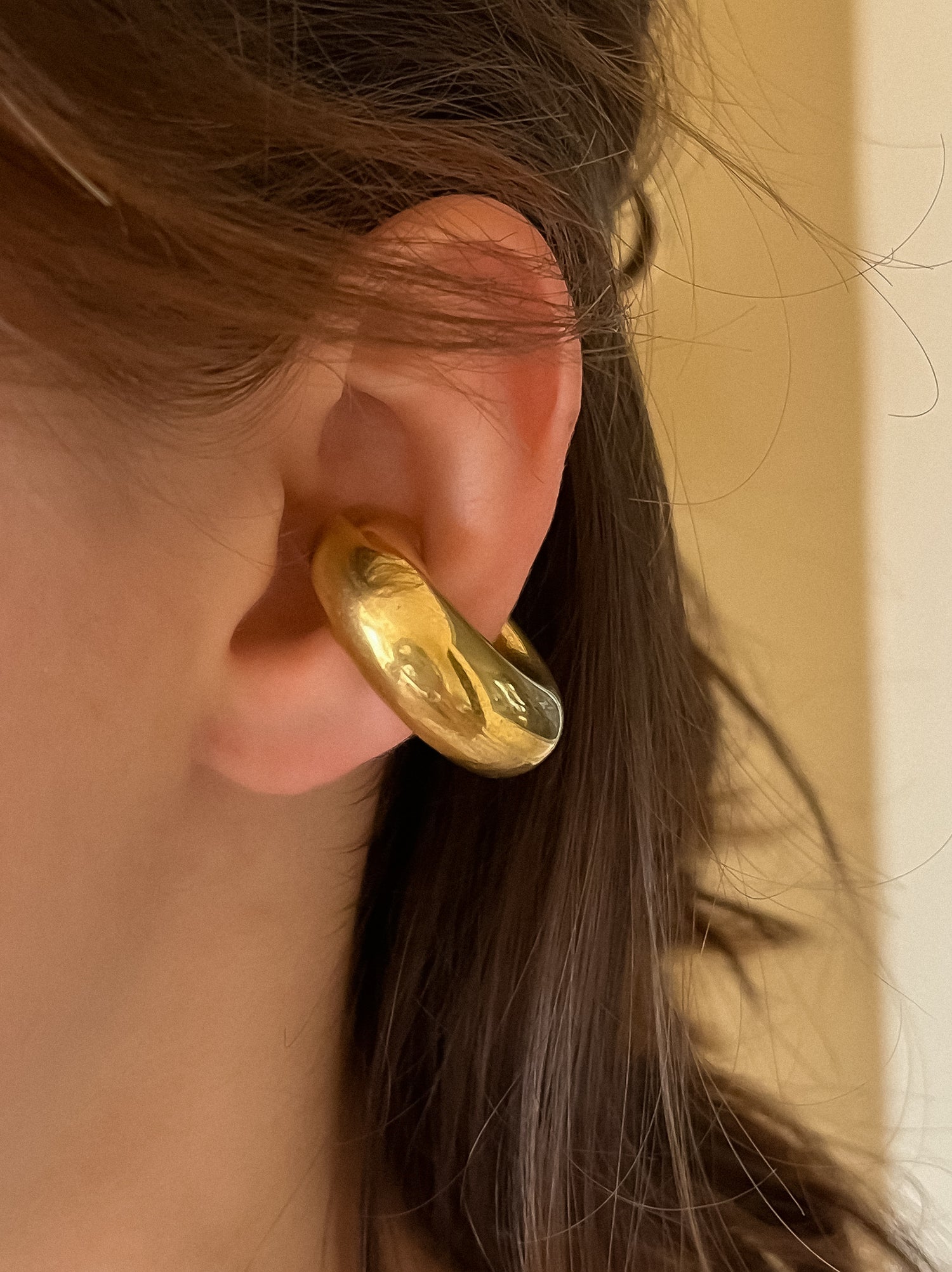 EAR CUFF CHUNKY CLASSIC GOLD