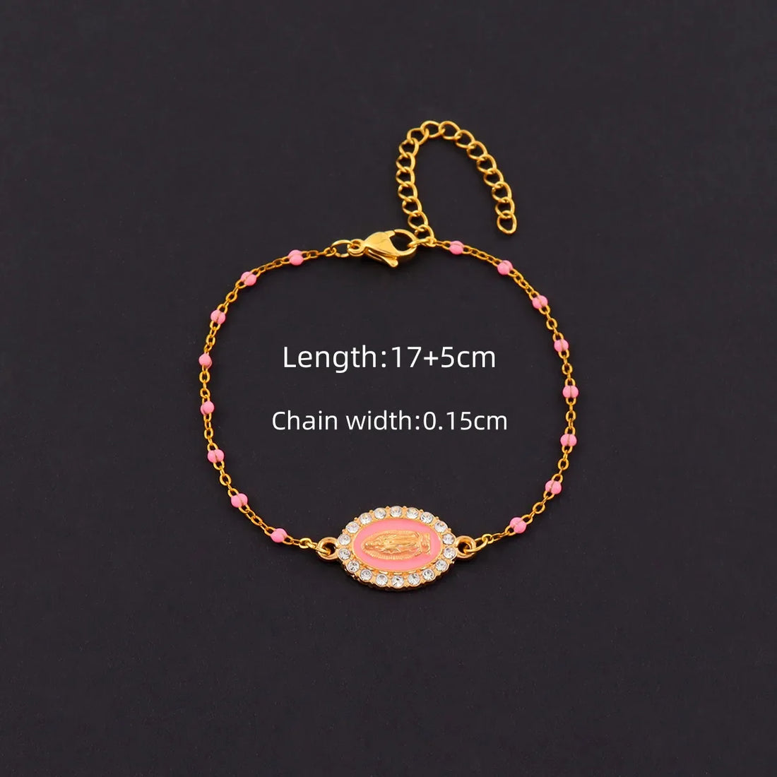 PULSERA VIRGENCITA PINK