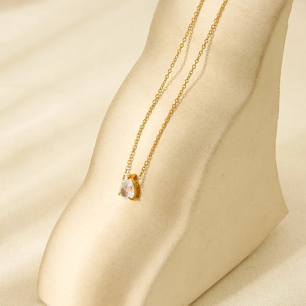 COLLAR DROP CUBIC GOLD PREMIUM