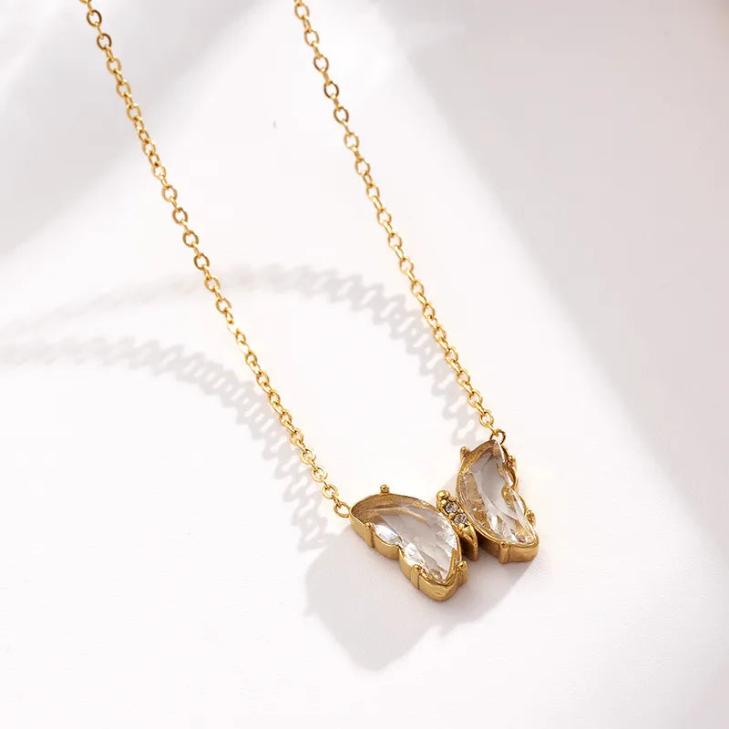 COLLAR LITTLE MARIPOSA CUBIC GOLD