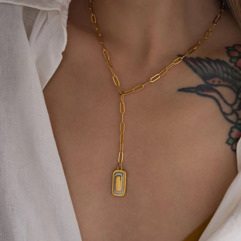 COLLAR CORBATERO LUXOR GOLD