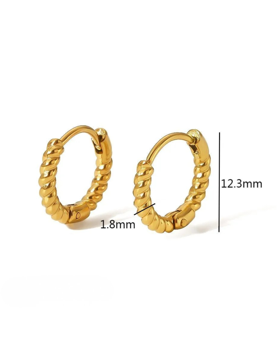 AROS HOOPS TORNEADOS GOLD
