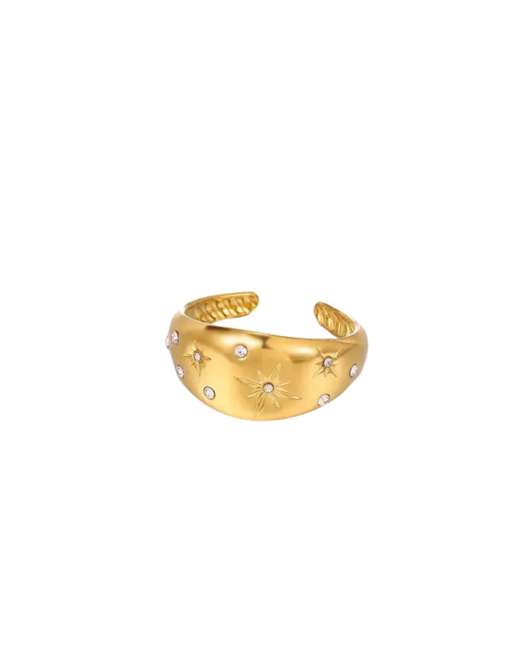 ANILLO BOMBE CUBIC GOLD