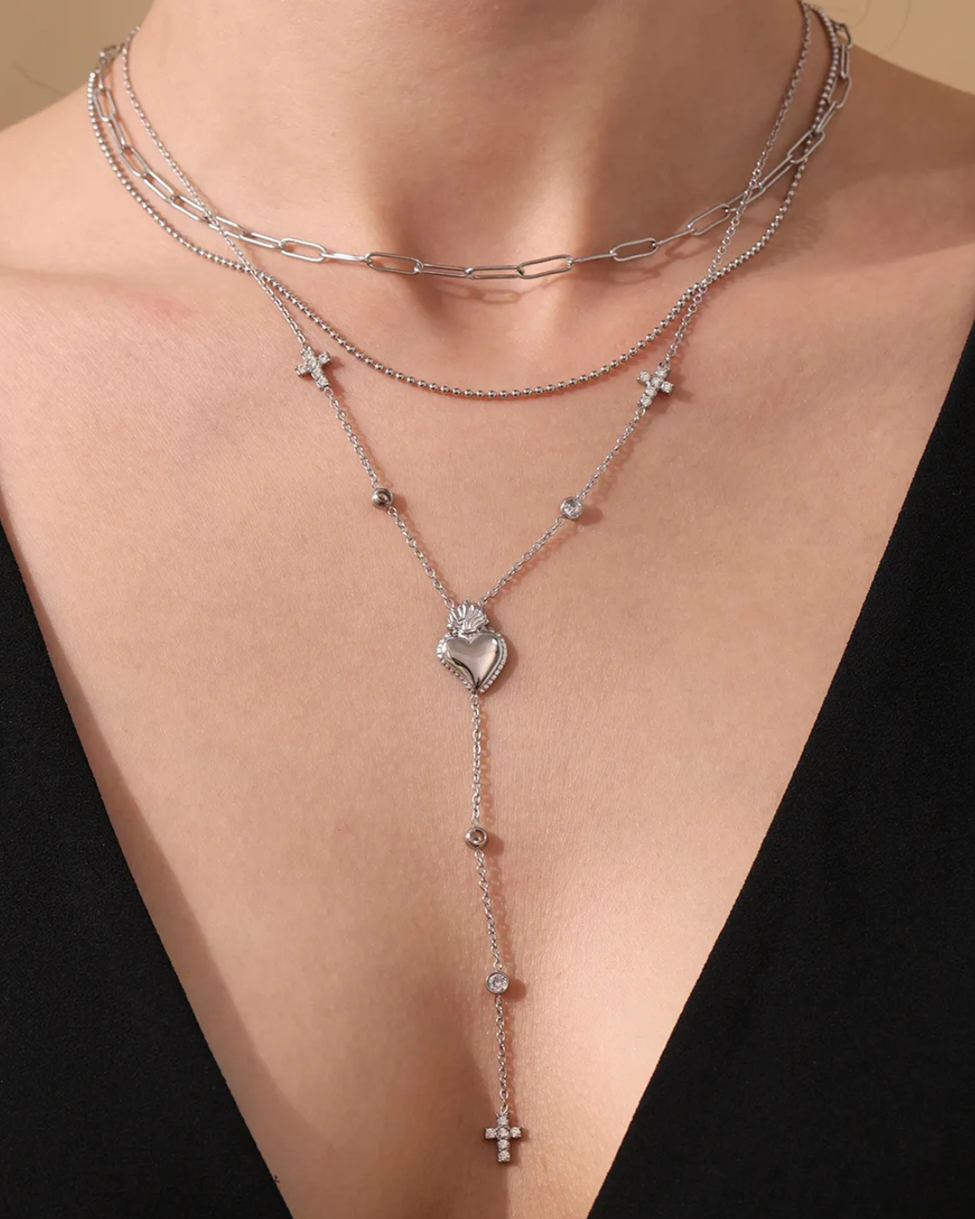 COLLAR CORBATERO SPICY SILVER
