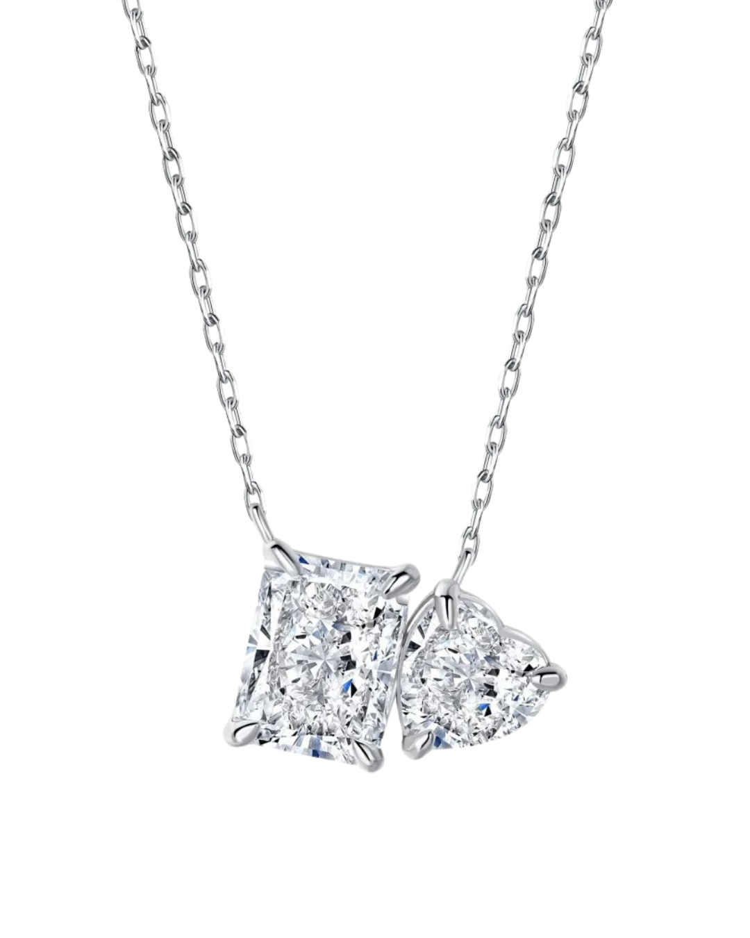 Collar les amoureux silver