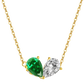 Collar Les amoureux de l'émeraude