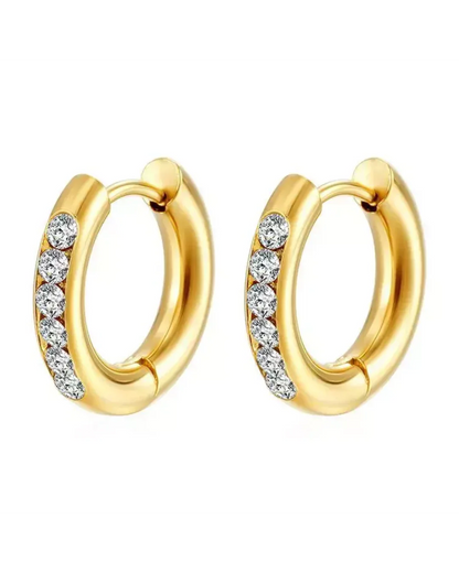 AROS HOOPS GOLD CUBIC