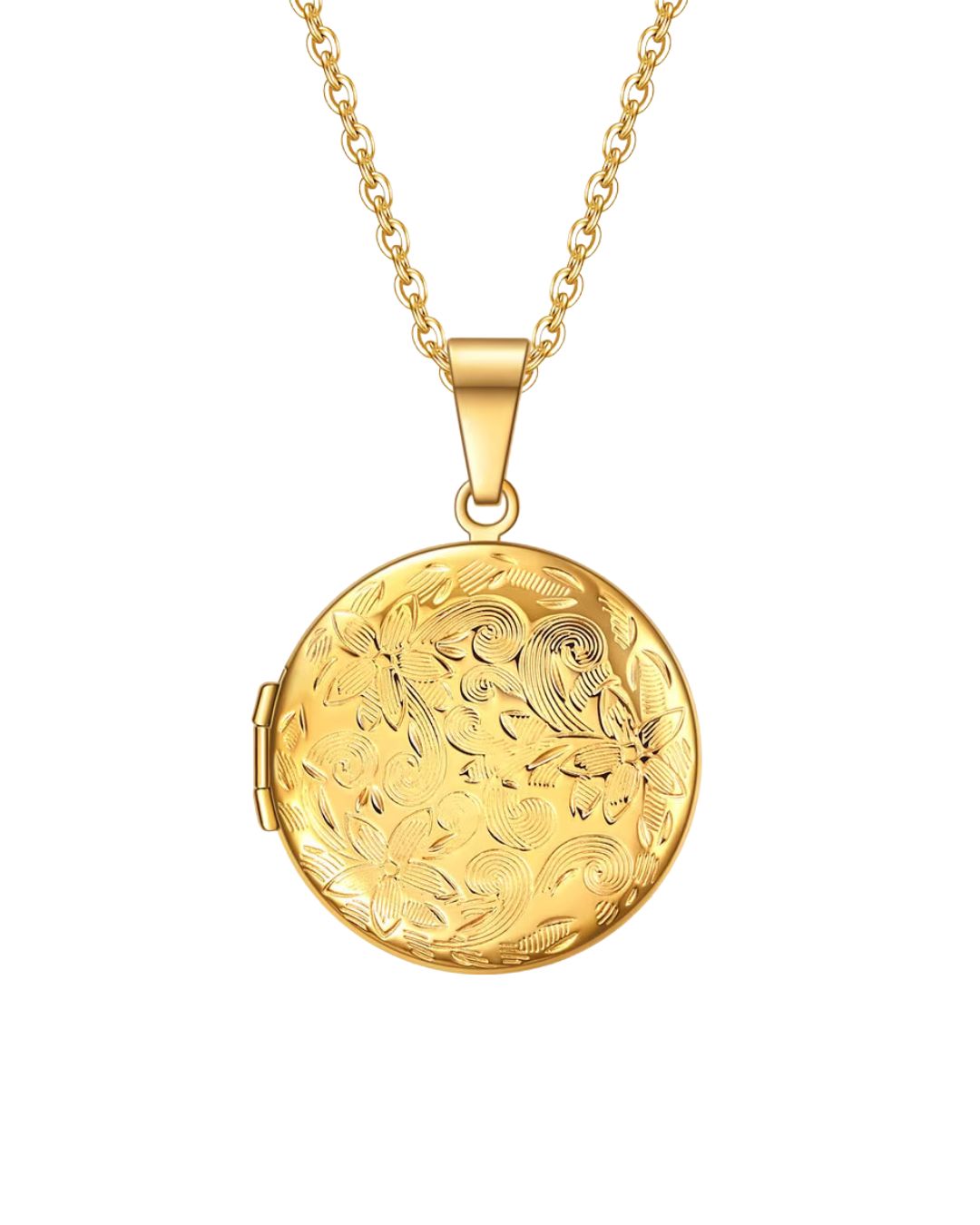 COLLAR RELICARIO LOTO GOLD
