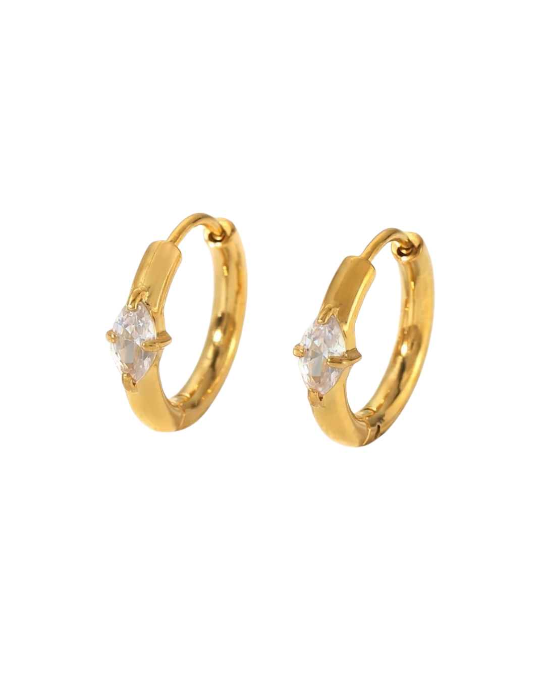 AROS HOOPS ROMBO CUBIC GOLD
