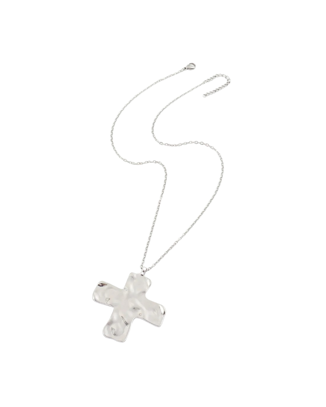 COLLAR CRUZ ARTESANAL SILVER