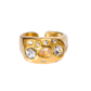 ANILLO BARROCO GOLD CUBIC