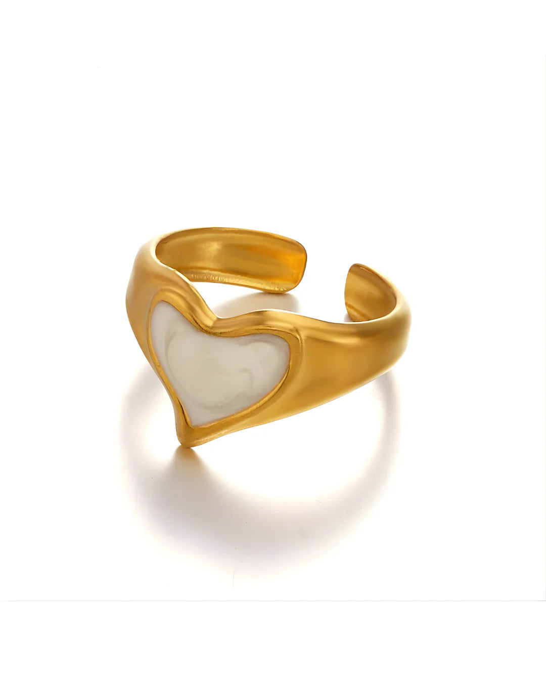 ANILLO HEART NACAR GOLD