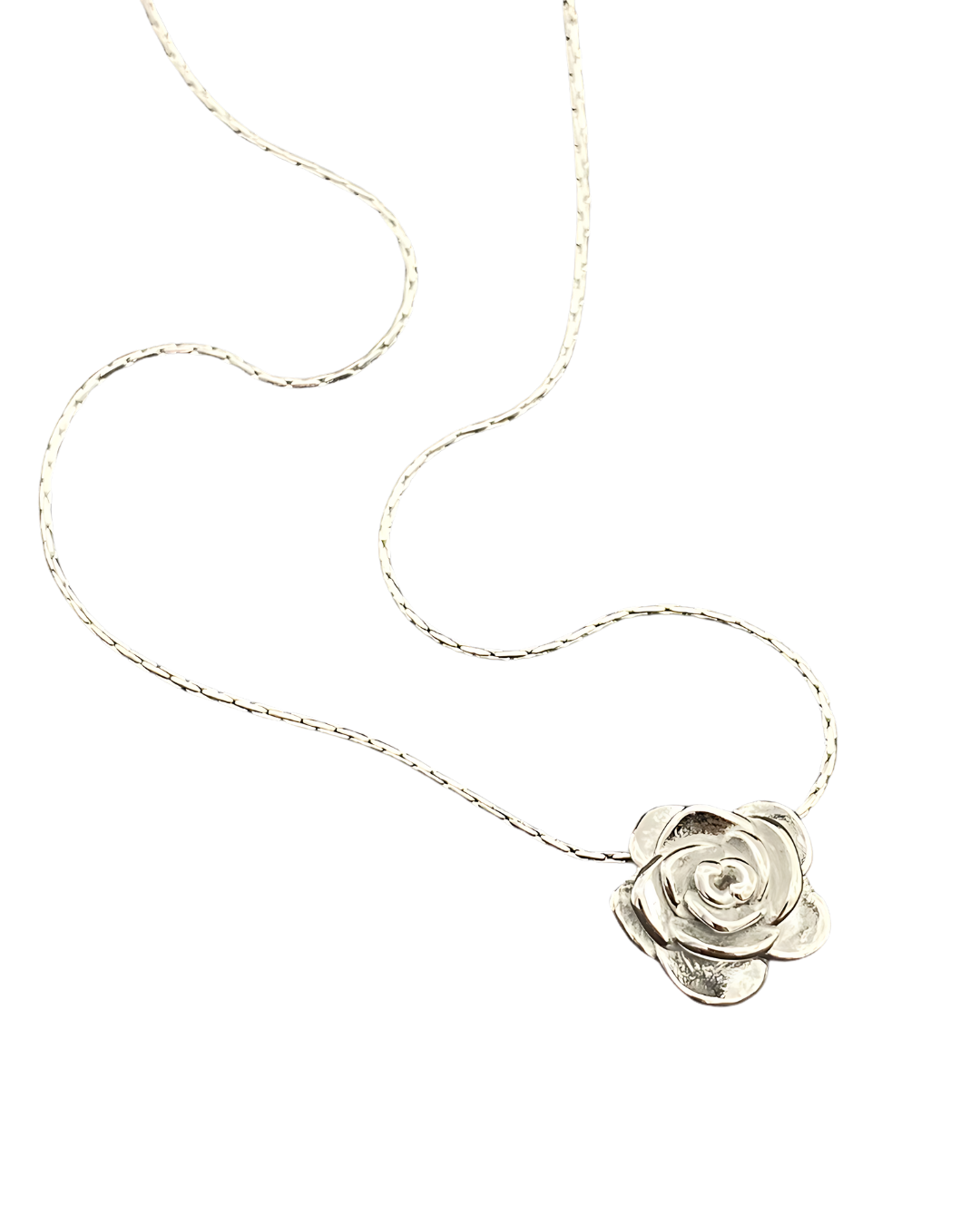 COLLAR ROSA SILVER