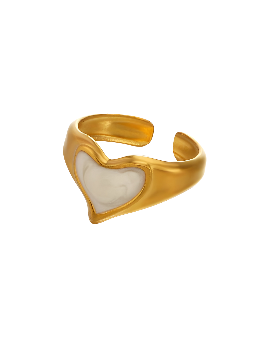 ANILLO HEART NACAR GOLD
