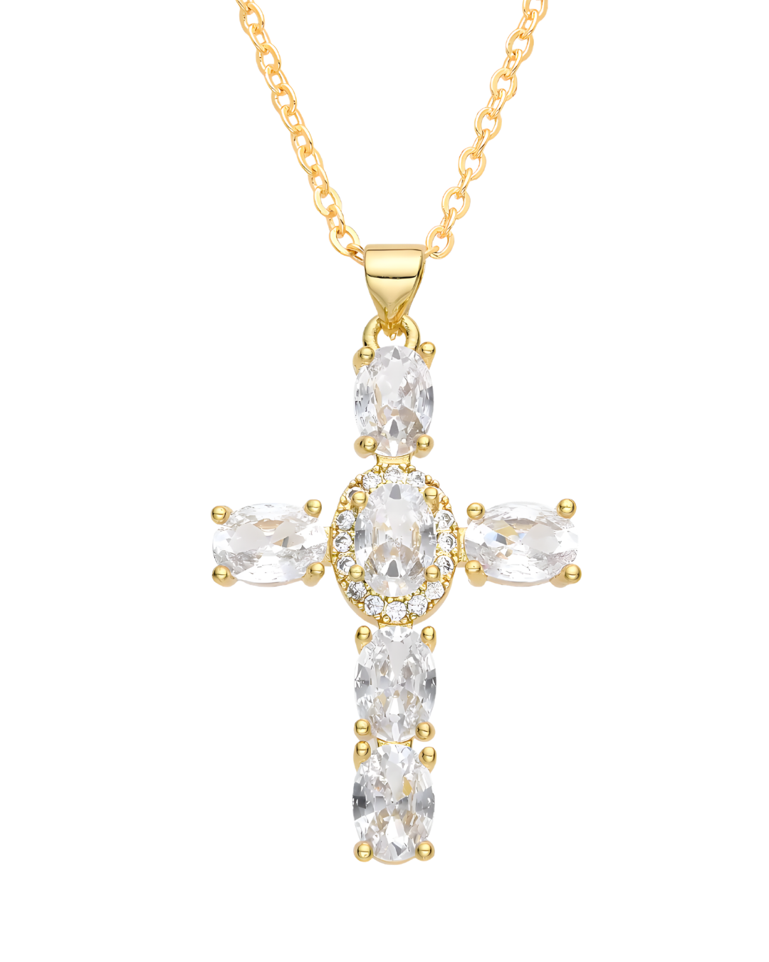 COLLAR MAXI CRUZ GOLD