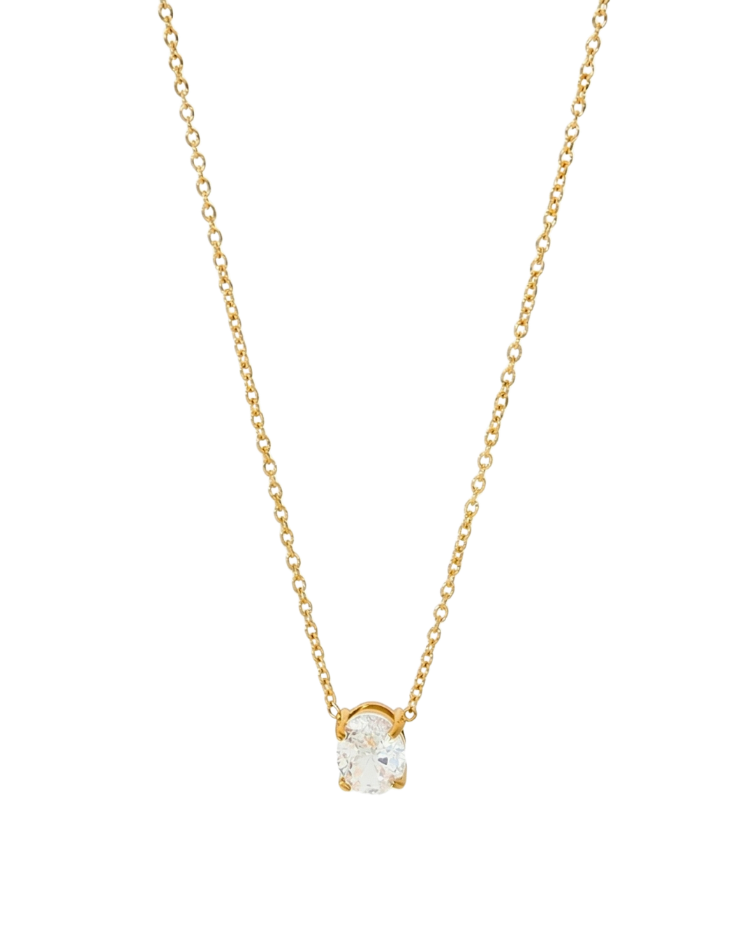 COLLAR OVAL CUBIC GOLD PREMIUM