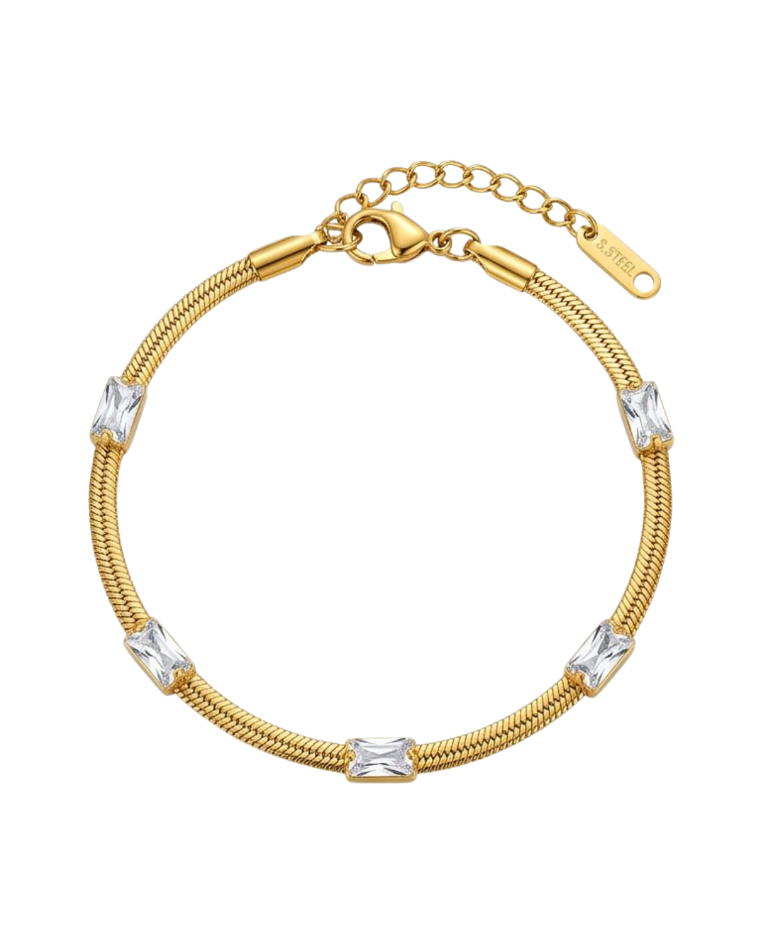 PULSERA CLAPTON PLANA CUBIC