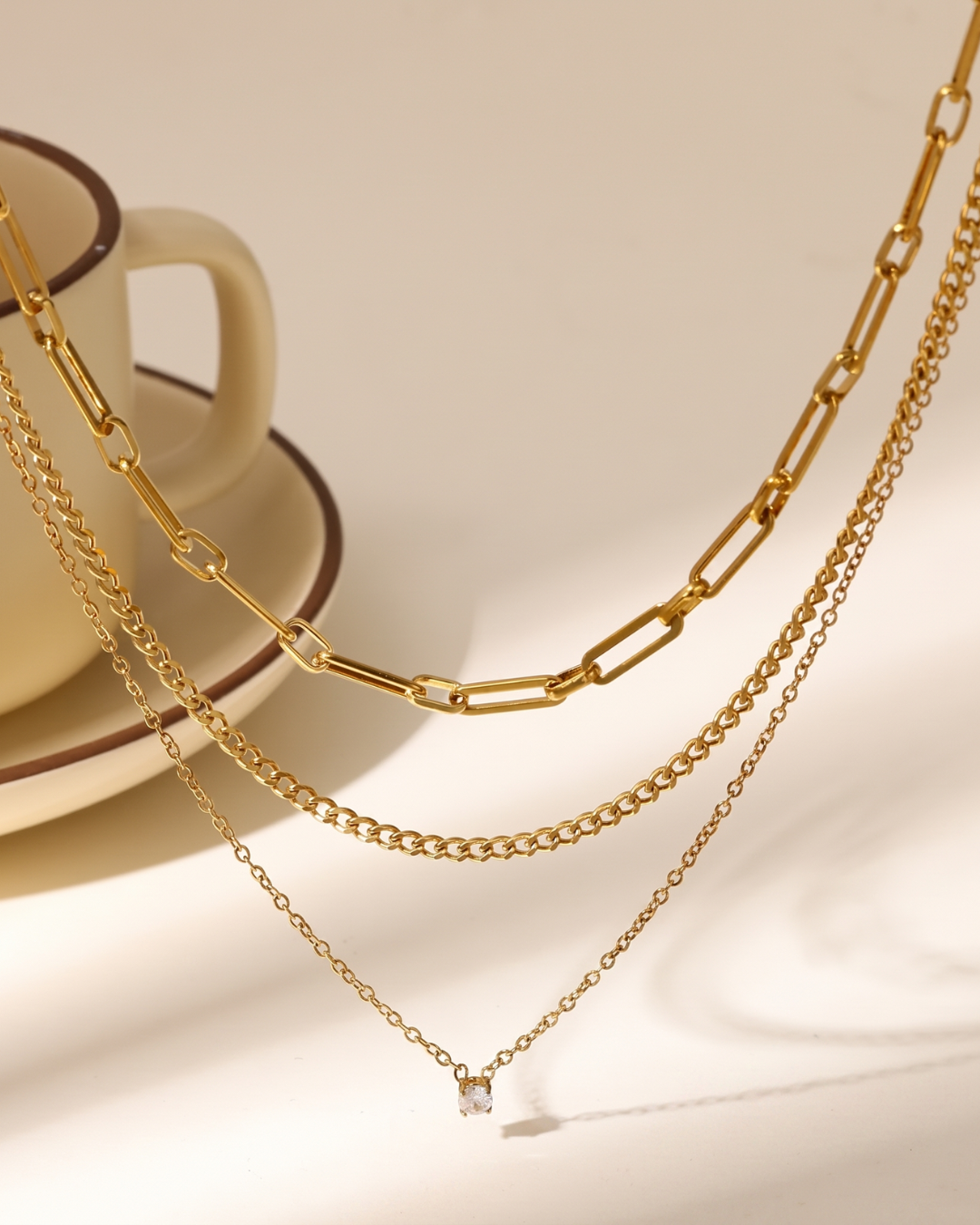 COLLAR TRIPLE PUNTO DE LUZ