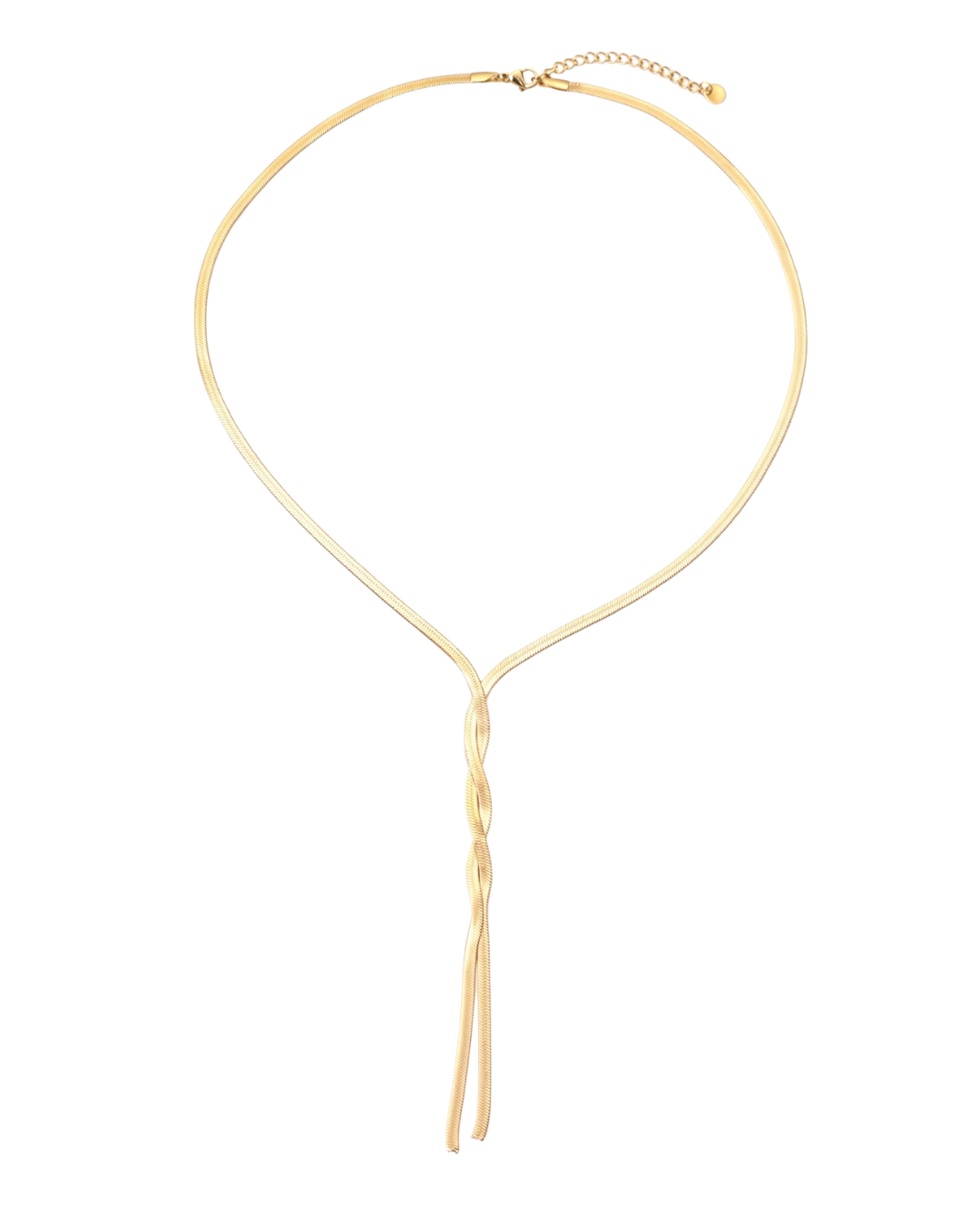 COLLAR CORBATERO VENUS TRENZADO GOLD