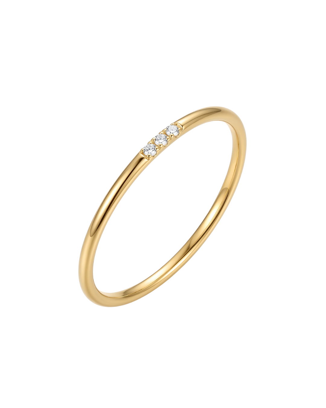 ANILLO FINITO TRES BRILLOS SEPARADOS