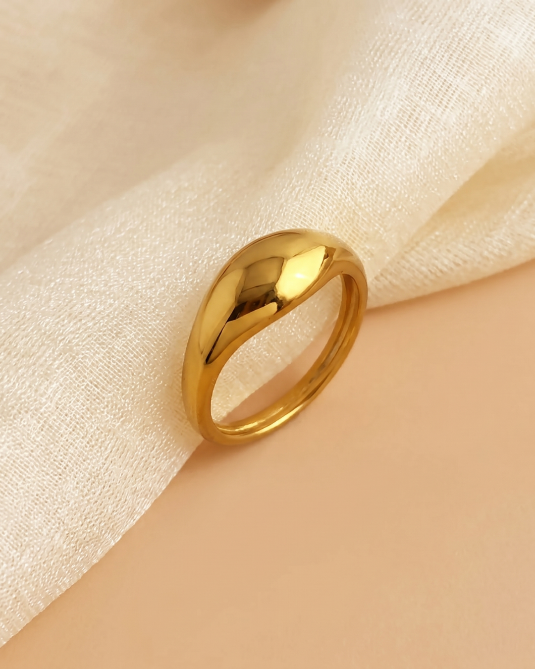ANILLO FAKE CROISSANT GOLD