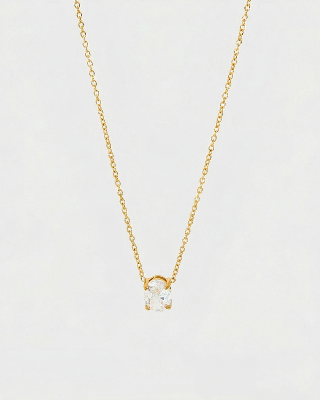 COLLAR OVAL CUBIC GOLD PREMIUM