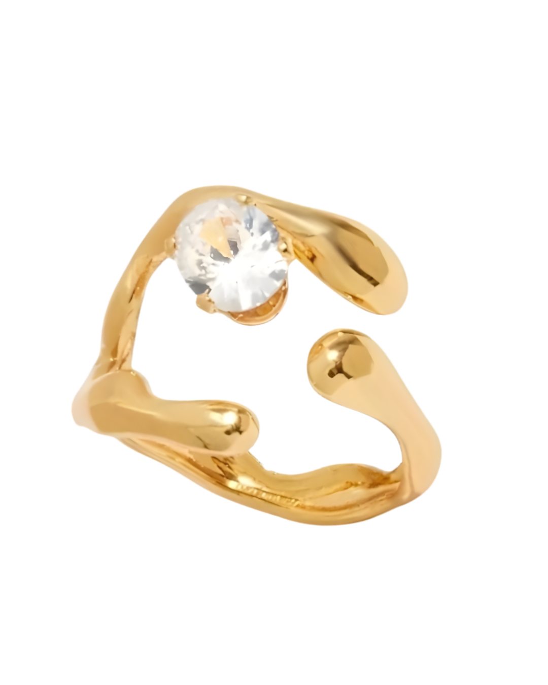 ANILLO AMI GOLD CUBIC