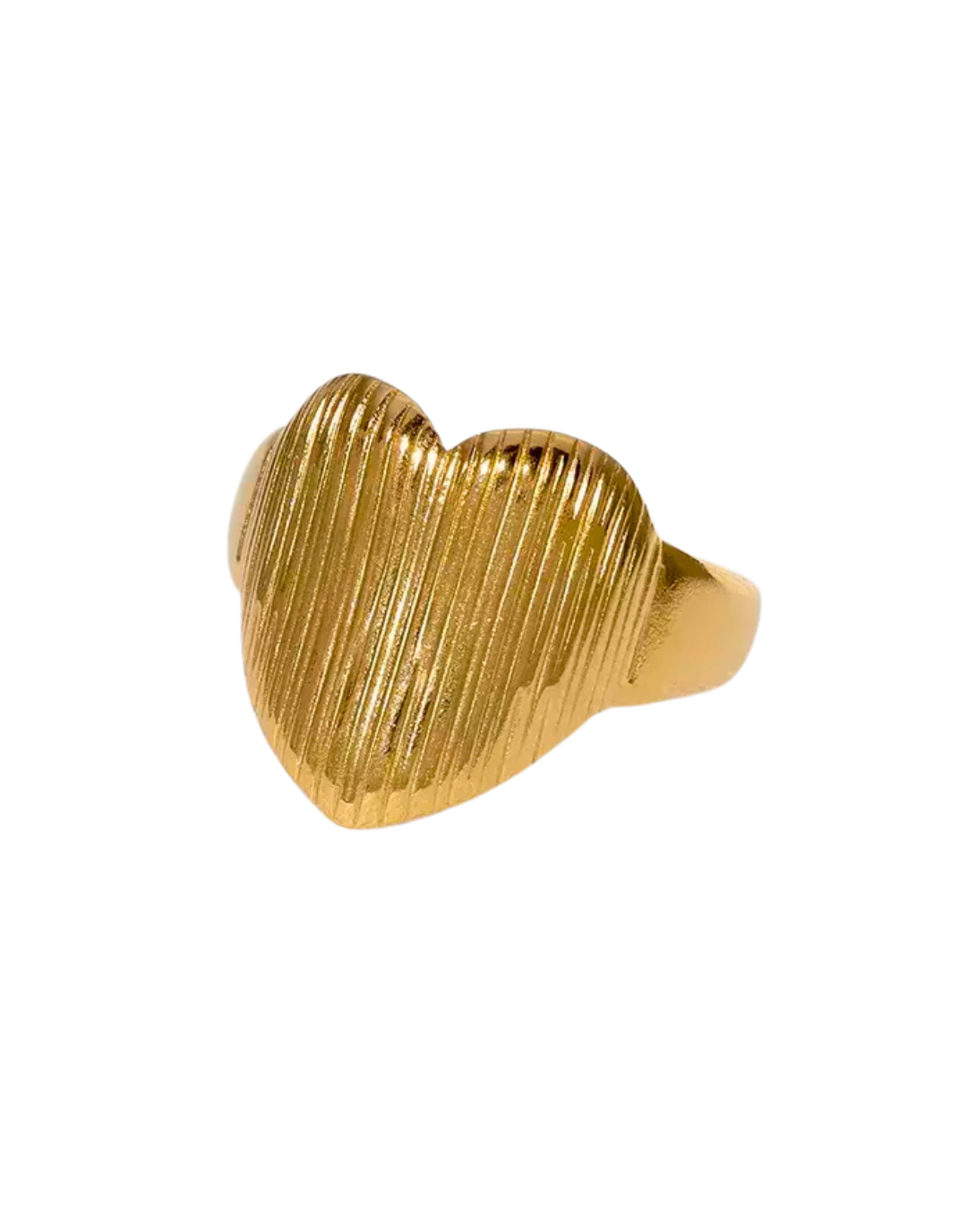 ANILLO RETRO HEART GOLD