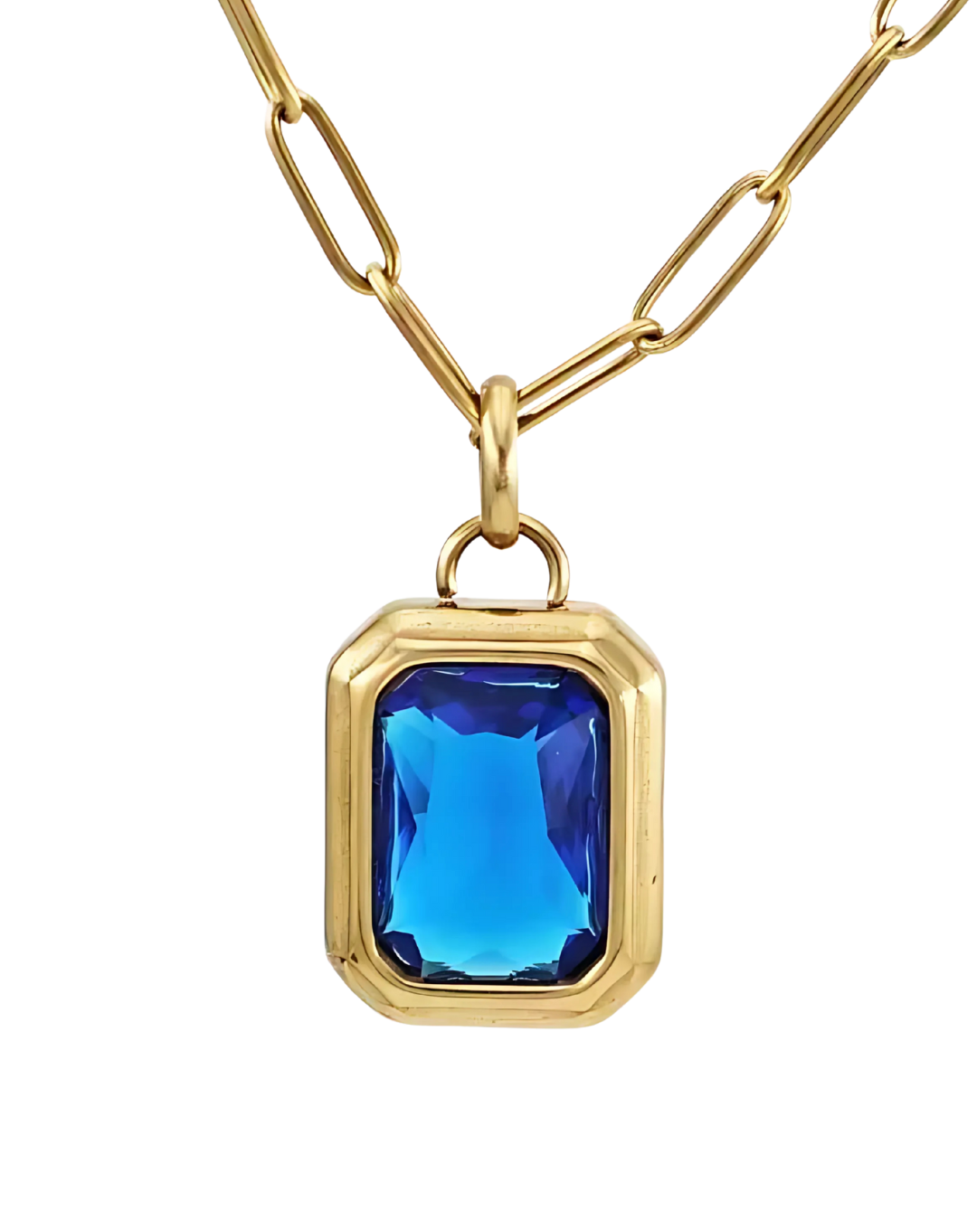 COLLAR VINTAGE AZUL