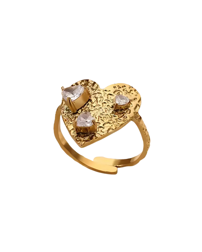 ANILLO CORAZON TRIPLE CUBIC