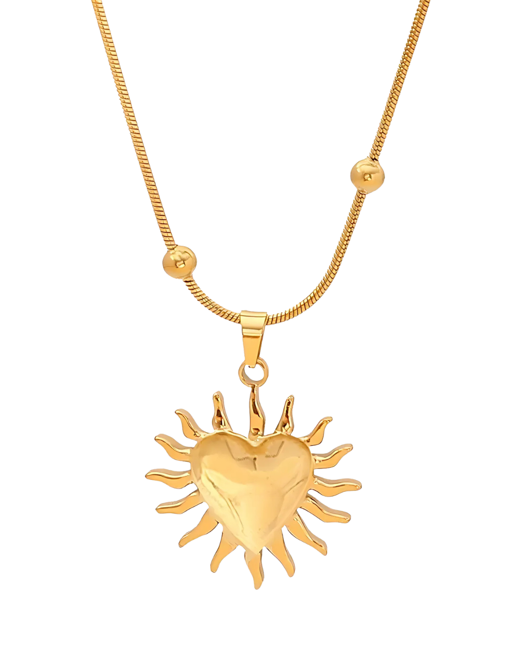 COLLAR CORAZON PUNTAS