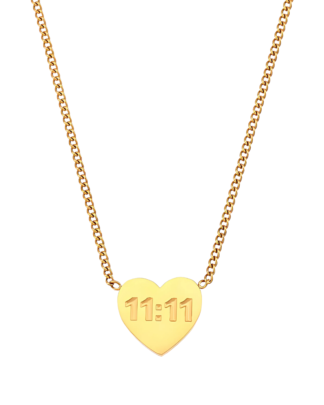 COLLAR 11:11 HEART GOLD
