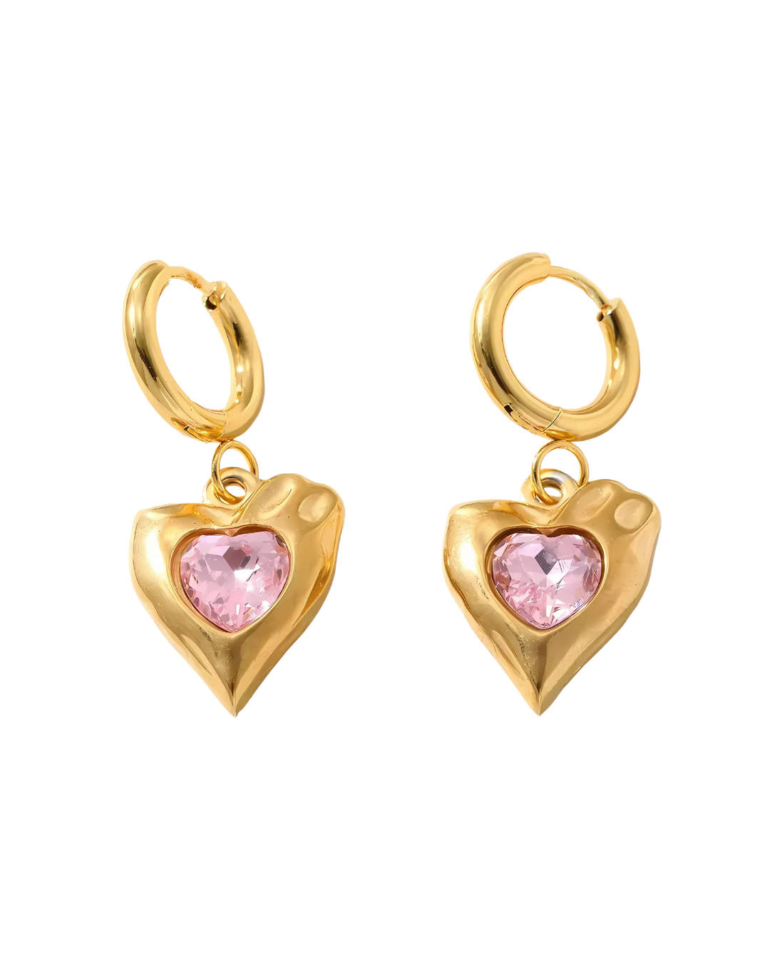 AROS HOOPS AESTHETIC HEART PINK