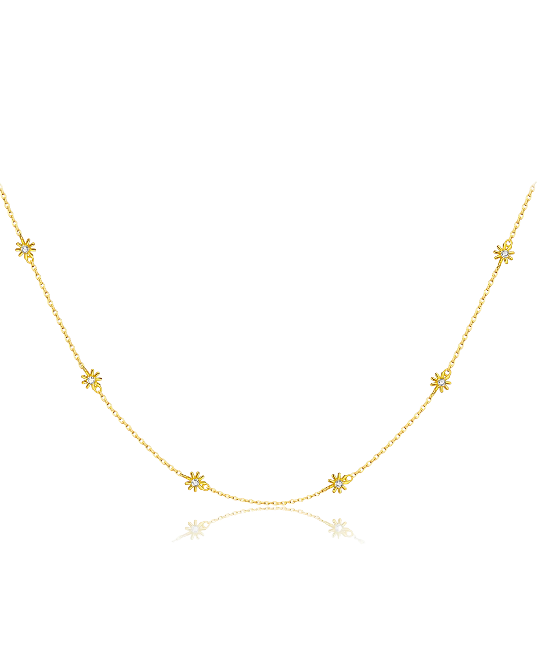 CHOKER FLOWER GOLD