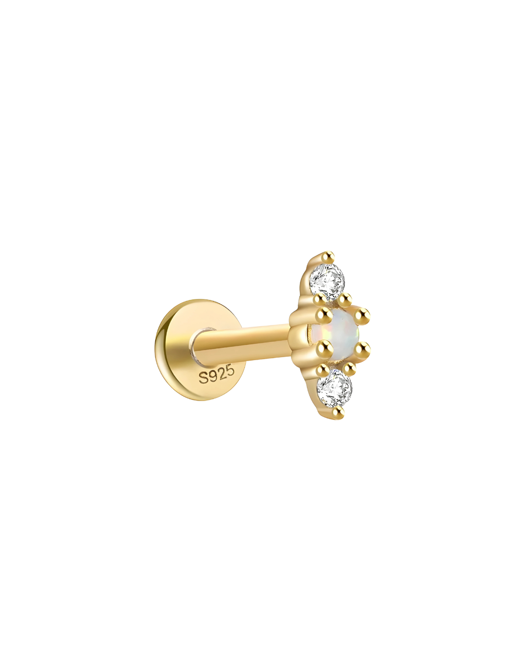 PIERCING OPALO KINKI GOLD