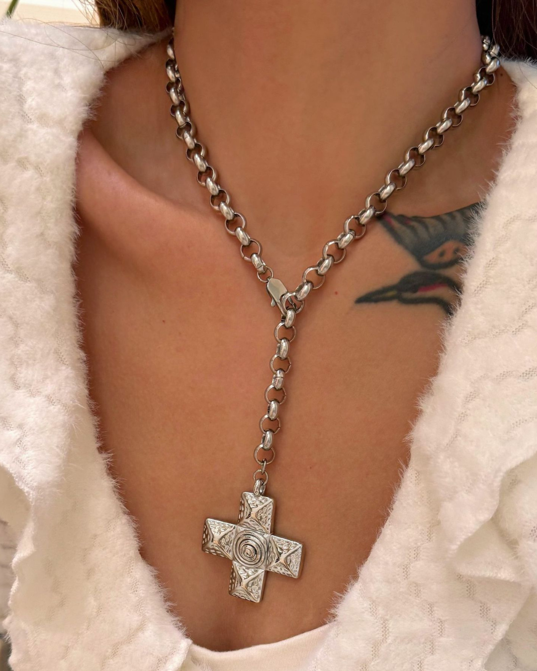 COLLAR TIKI SILVER