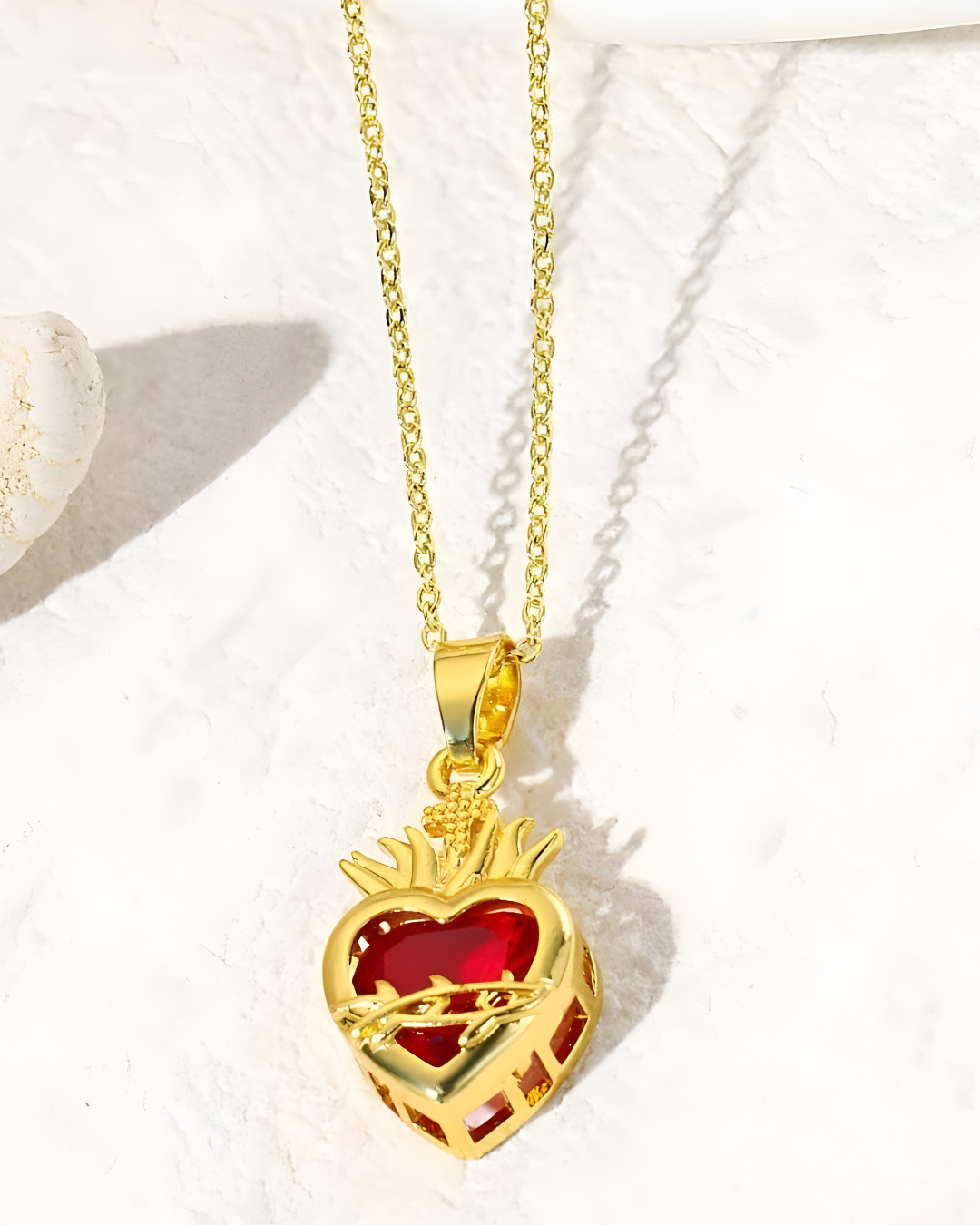 COLLAR HEART RED