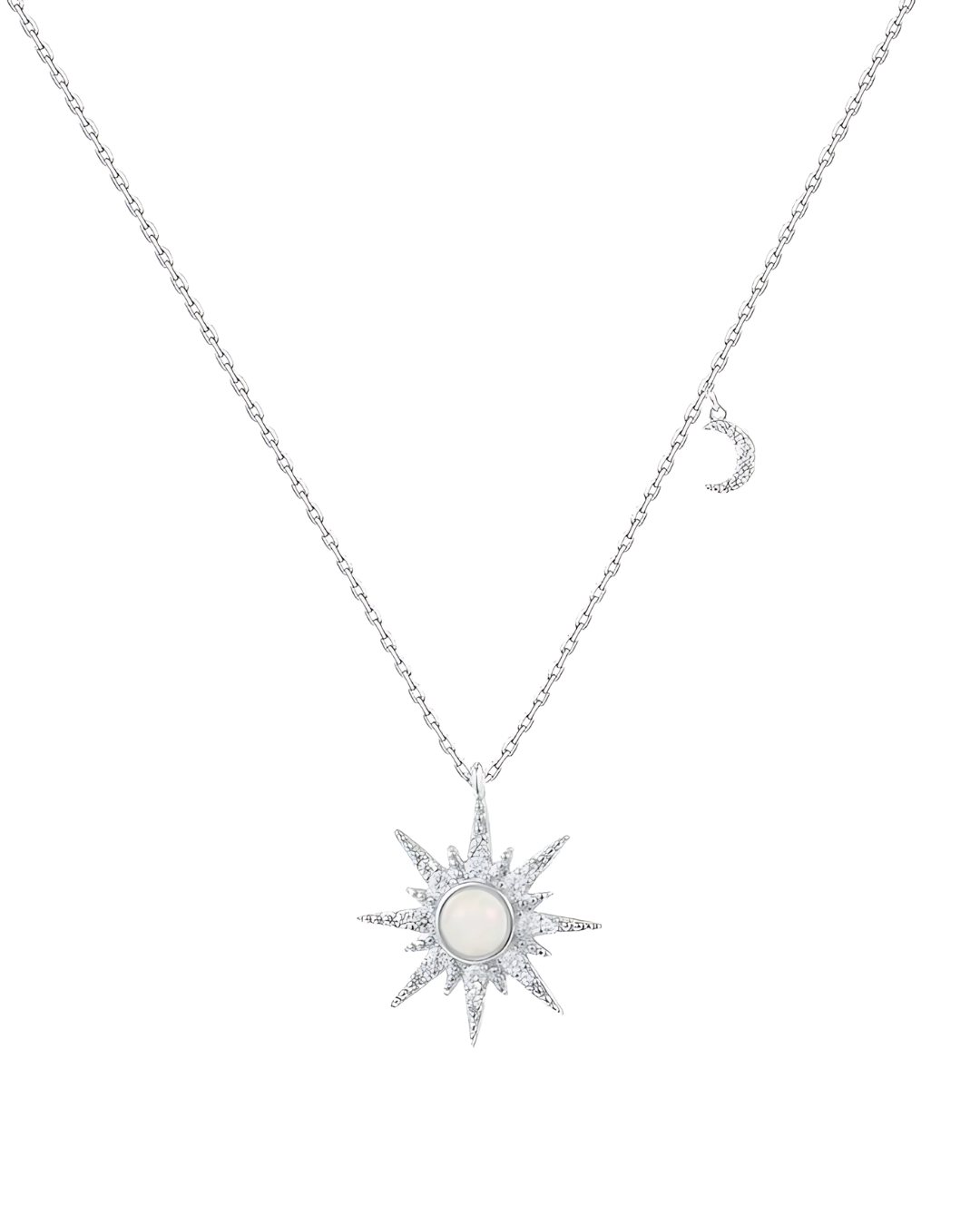 COLLAR MARTIZA OPALO SILVER