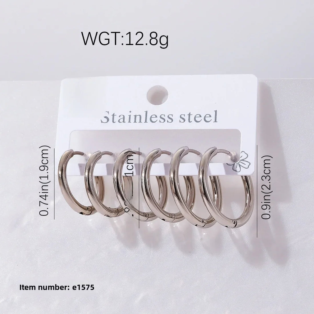 AROS COMBO DE ARGOLLAS MEDIUM SILVER