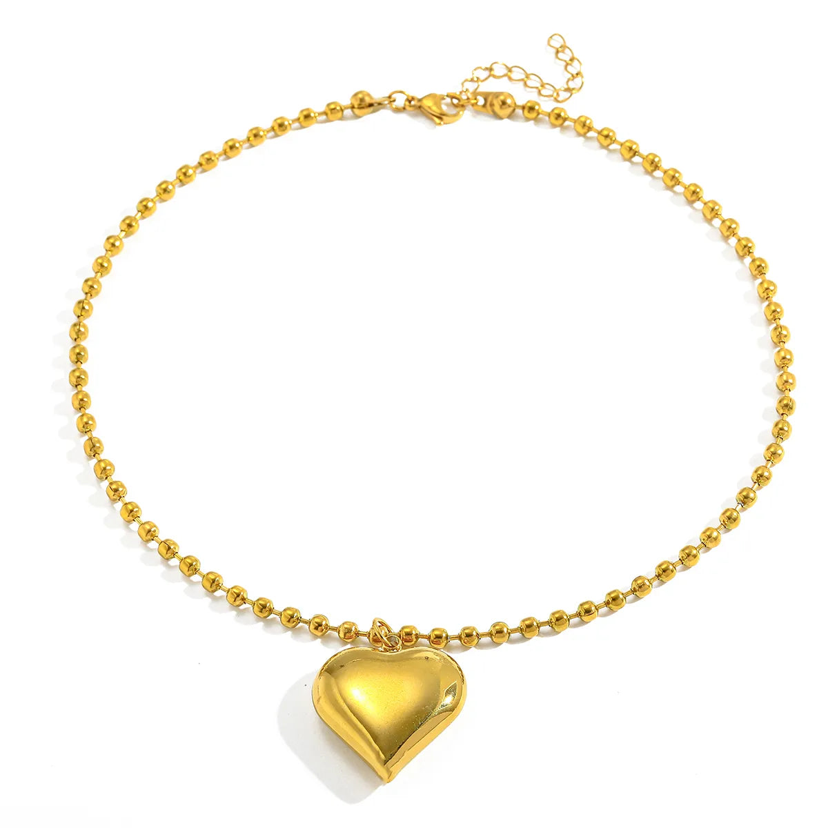 COLLAR HEART BOMBE GOLD