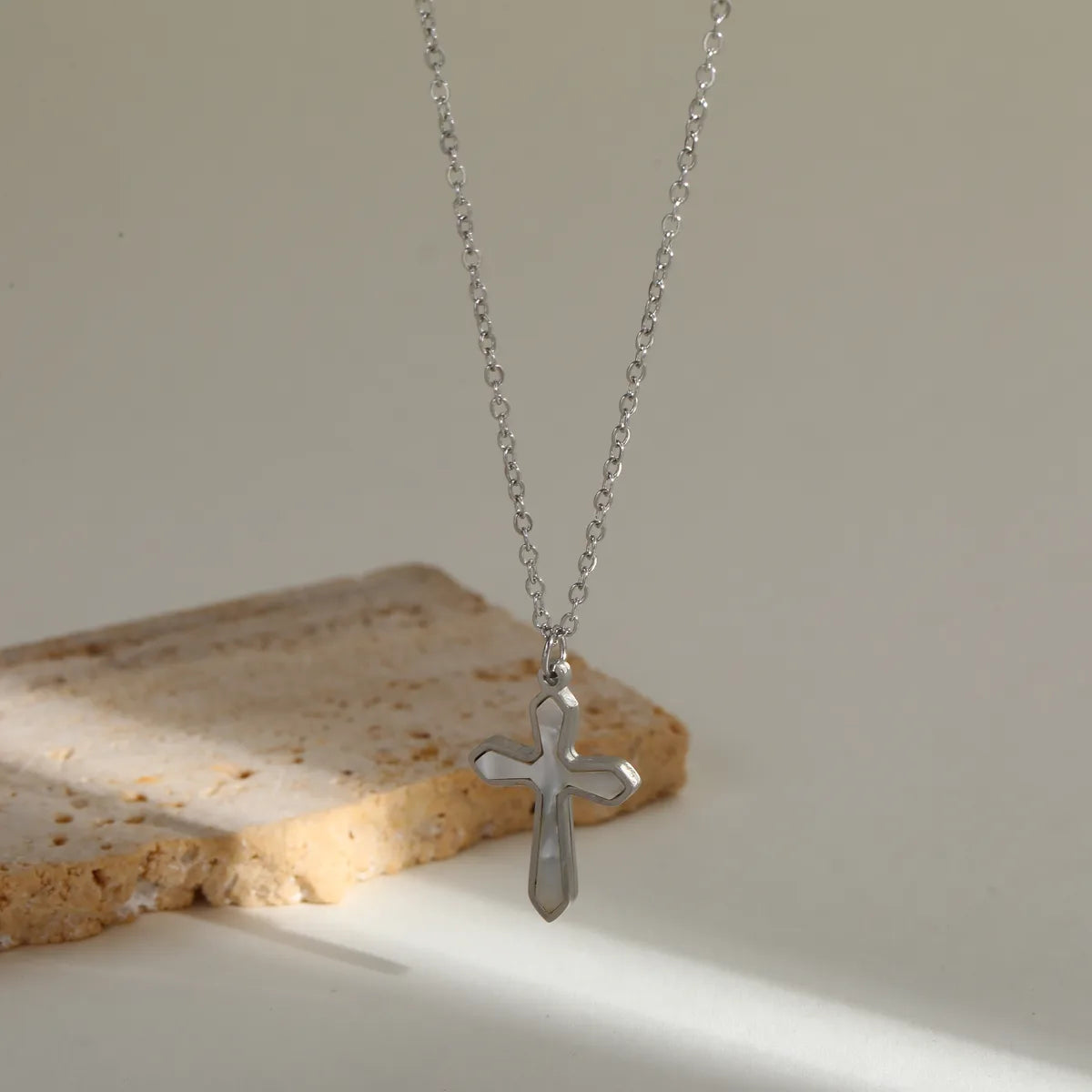 COLLAR CRUZ NACAR SILVER