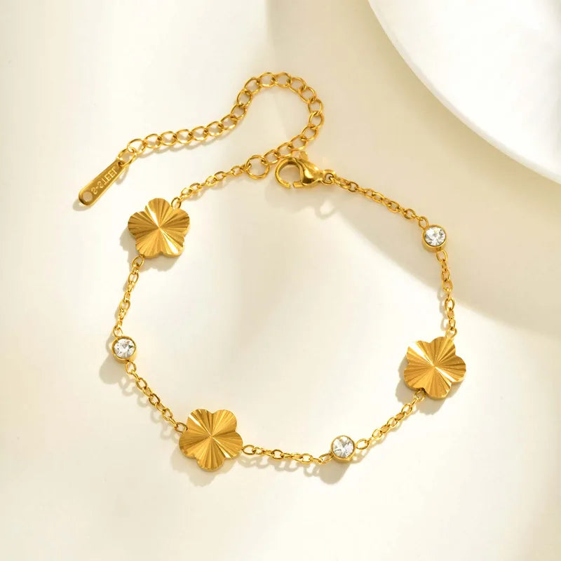 PULSERA TREBOLES GOLD